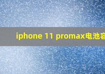 iphone 11 promax电池容量